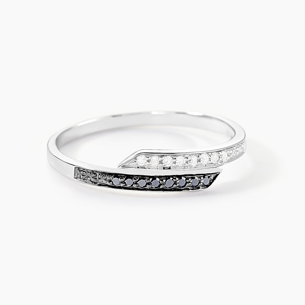 Bague Nazima Or Blanc Diamant - Bagues pierres pr&eacute;cieuses Femme | Marc Orian