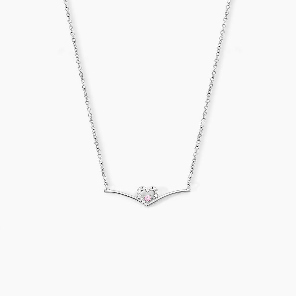 Collier Miline Argent Blanc Oxyde De Zirconium - Colliers avec pierres Femme | Marc Orian