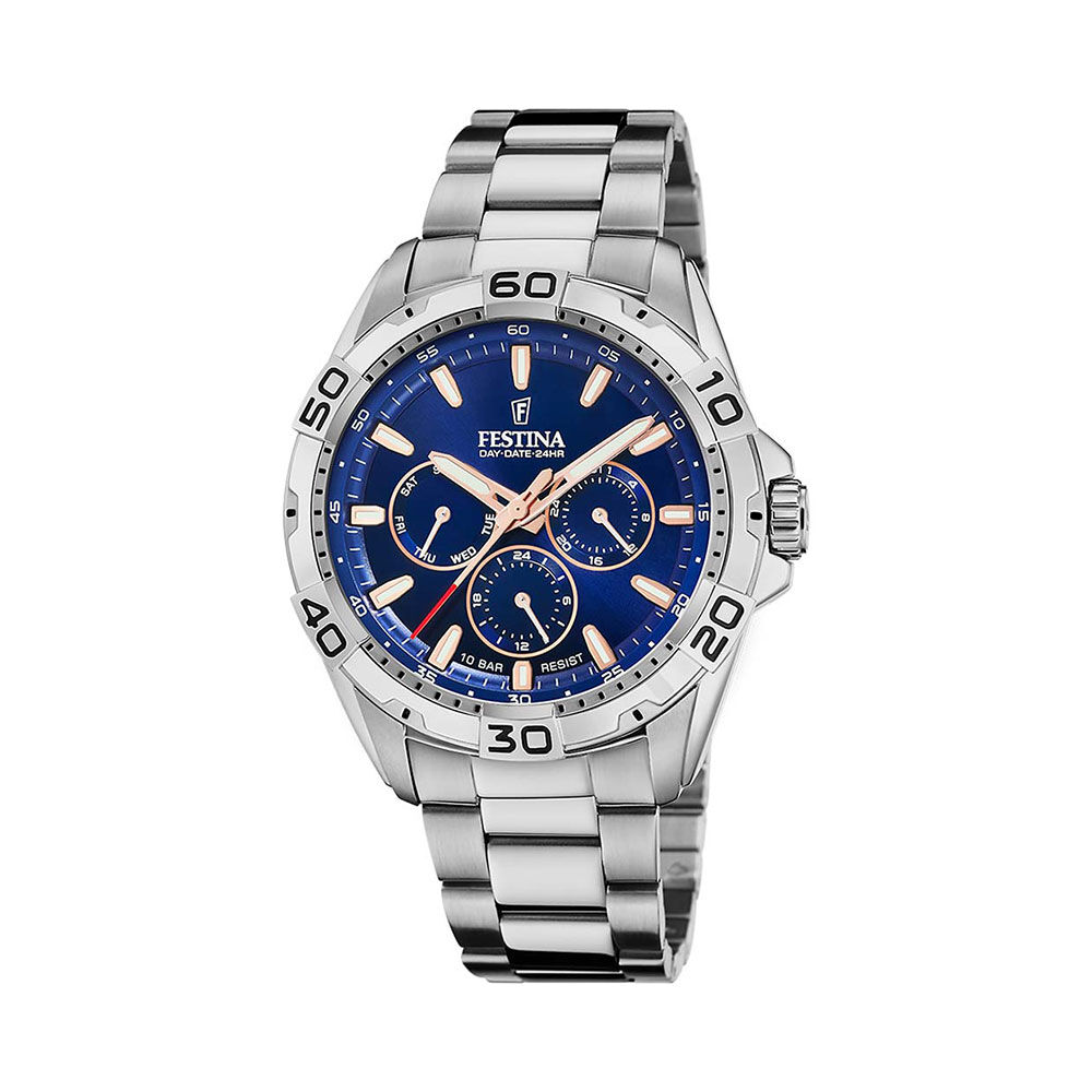 Montre Festina Multifonctions Bleu - Montres étanches Homme | Marc Orian