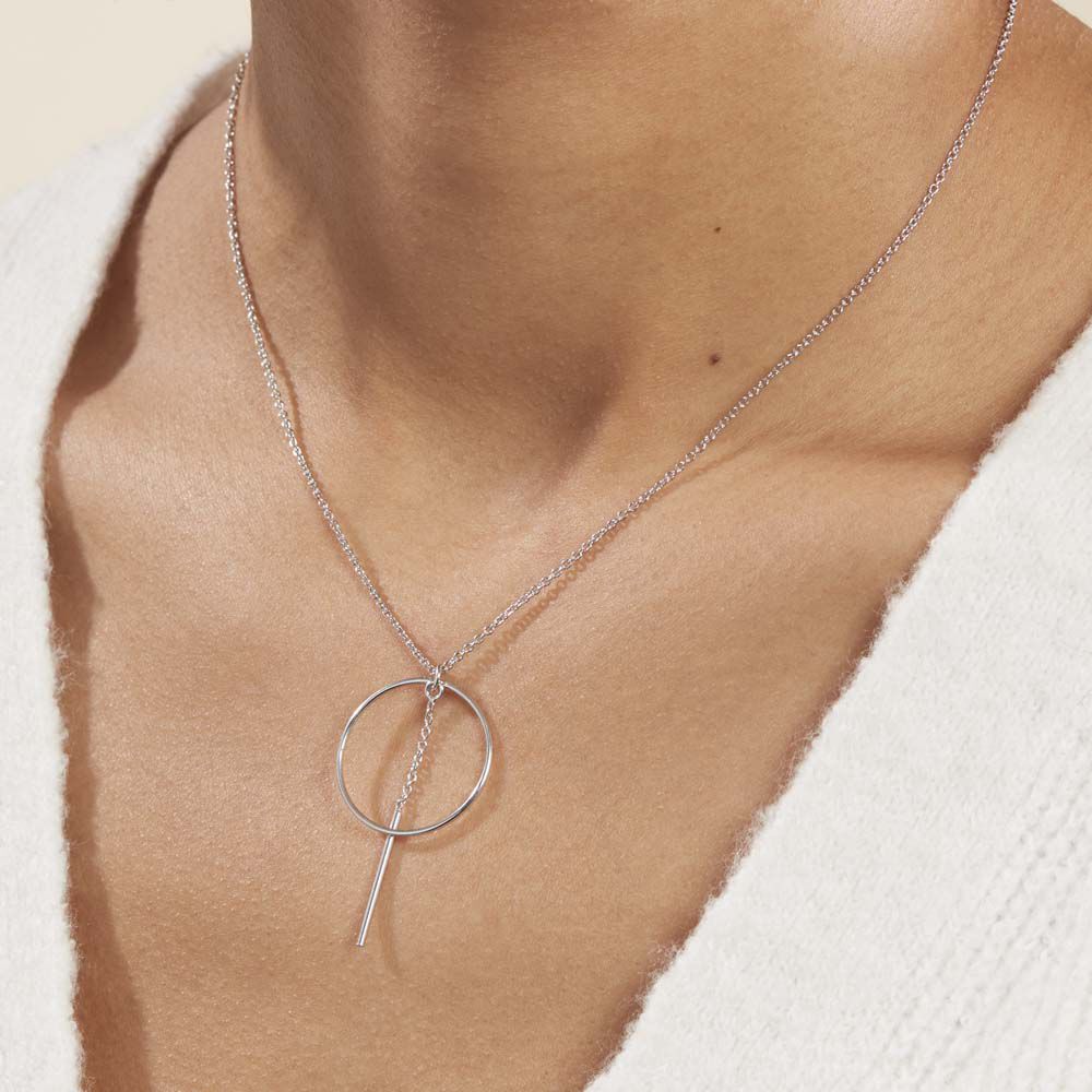 Collier Enissa Argent Blanc - Colliers Femme | Marc Orian