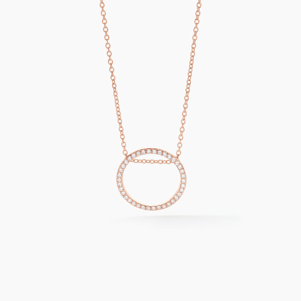 Collier Alysone Argent Rose Oxyde De Zirconium - Colliers avec pierres Femme | Marc Orian