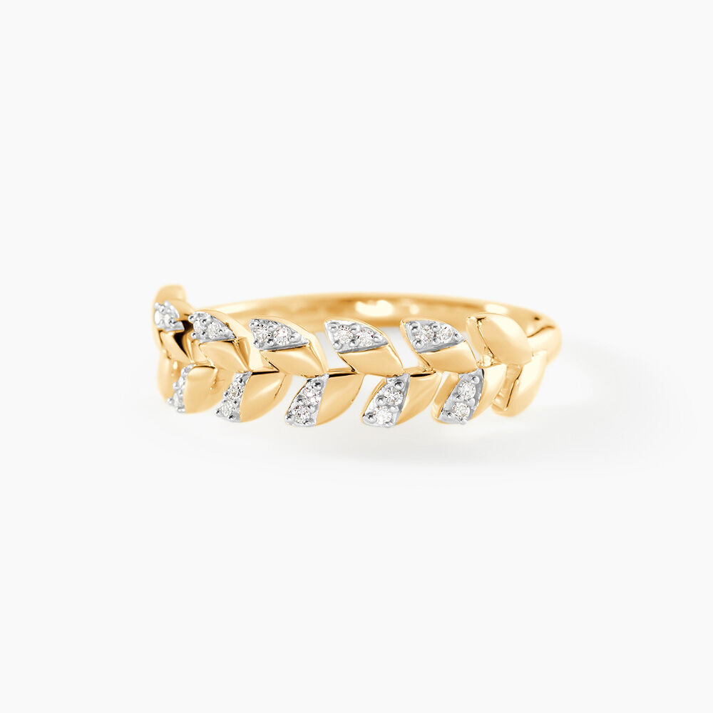 Bague Berinice Or Jaune Diamant - Parures de mariage Femme | Marc Orian