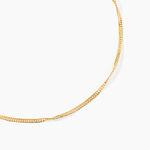 Collier Imanie Maille Singapour Argent Dor&eacute; A L'Or 750/1000 - Colliers ete Femme | Marc Orian