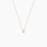 Collier Columbine Or Jaune Oxyde De Zirconium Blanc - Colliers avec pierres Femme | Marc Orian