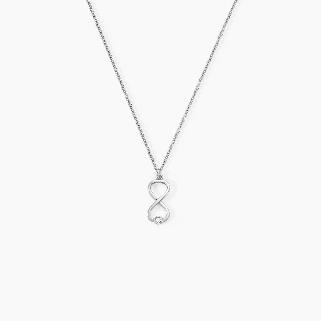 Collier Zayra Argent Blanc Oxyde De Zirconium - Colliers avec pierres Femme | Marc Orian