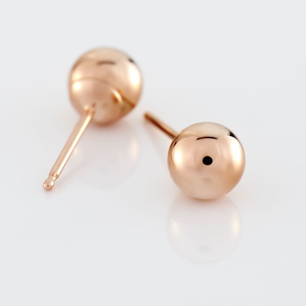 Boucles D'oreilles Puces Fidelia Boule Or Rose - Puces Femme | Marc Orian