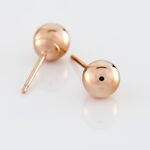 Boucles D'oreilles Puces Fidelia Boule Or Rose - Puces Femme | Marc Orian