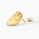 Boucles D'oreilles Puces Naula Acier Jaune - Puces Femme | Marc Orian