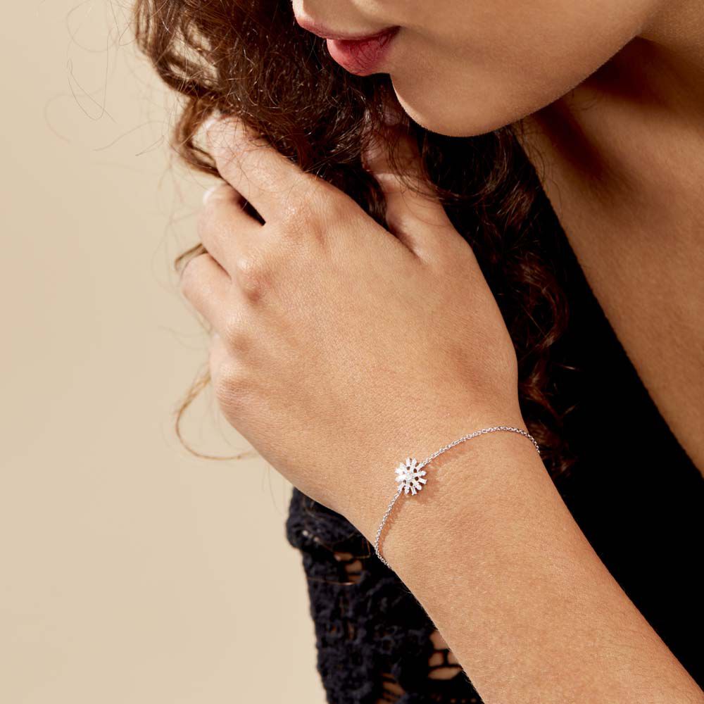 Bracelet Argent Kabibi Oxydes De Zirconium - Bracelets chaînes Femme | Marc Orian