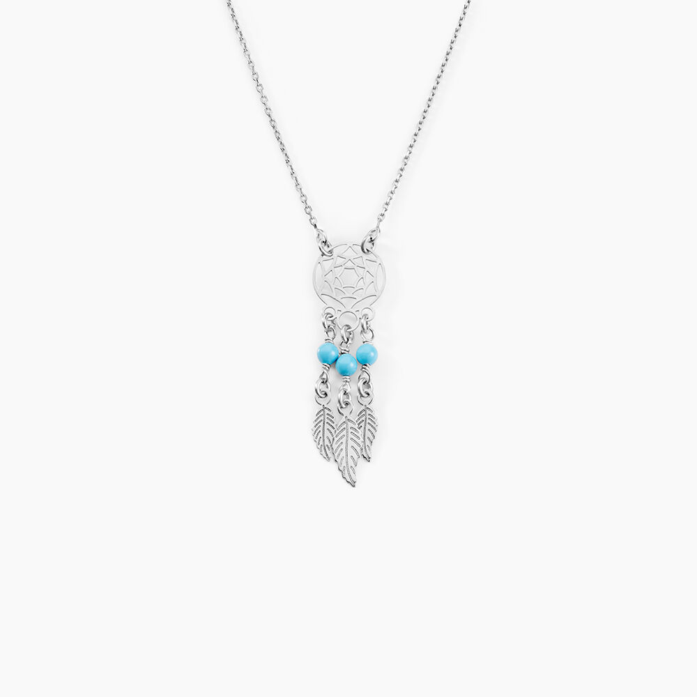 Collier Poehei Argent Blanc Cristaux De Swarovski - Colliers avec pierres Femme | Marc Orian