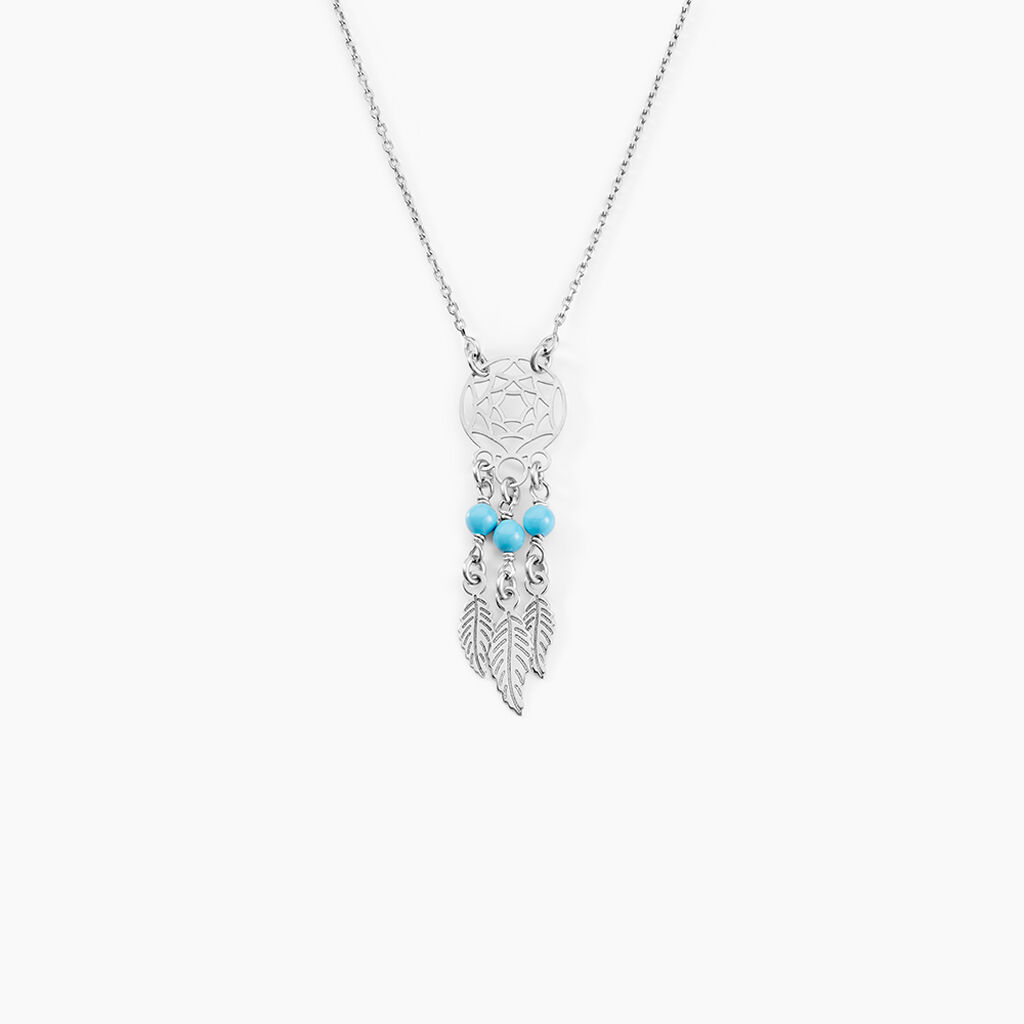 Collier Poehei Argent Blanc Cristaux De Swarovski - Colliers avec pierres Femme | Marc Orian