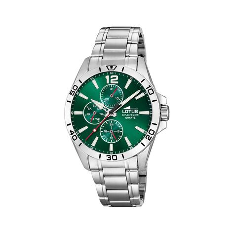 Montre Lotus Multifunction Vert - Montres &eacute;tanches Homme | Marc Orian