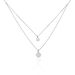 Collier Angeles Argent Blanc Oxyde De Zirconium - Colliers multirangs Femme | Marc Orian