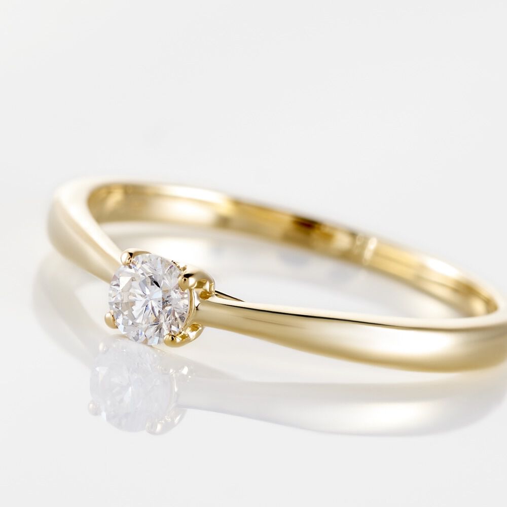 Bague Solitaire Vicoeuria Or Jaune Diamant - Solitaires Femme | Marc Orian
