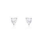 Boucles D'oreilles Puces Breana Argent Blanc Oxyde De Zirconium - Puces Femme | Marc Orian