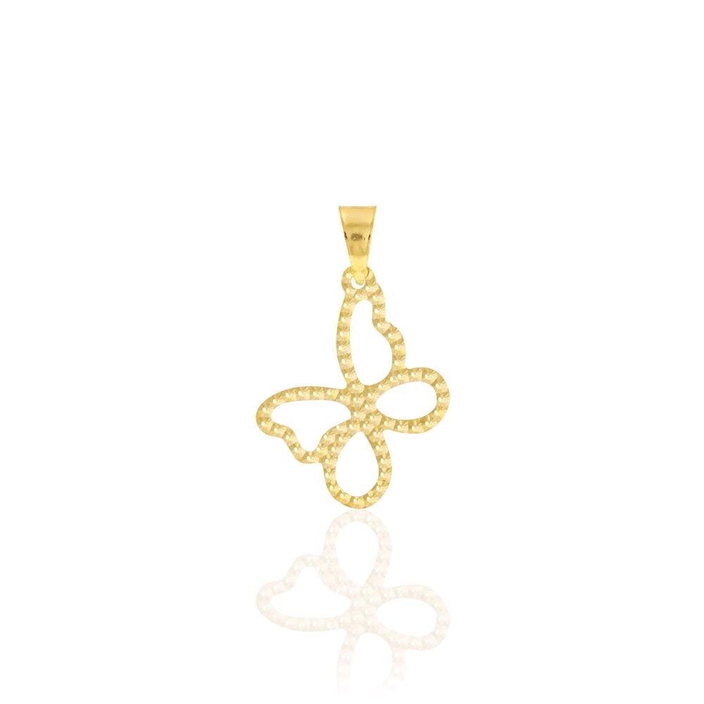 Pendentif Jaima Papillon Diamante Or Jaune - Pendentifs Femme | Marc Orian
