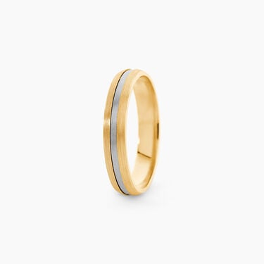 Alliance Jodelle Ruban Plat Or Bicolore