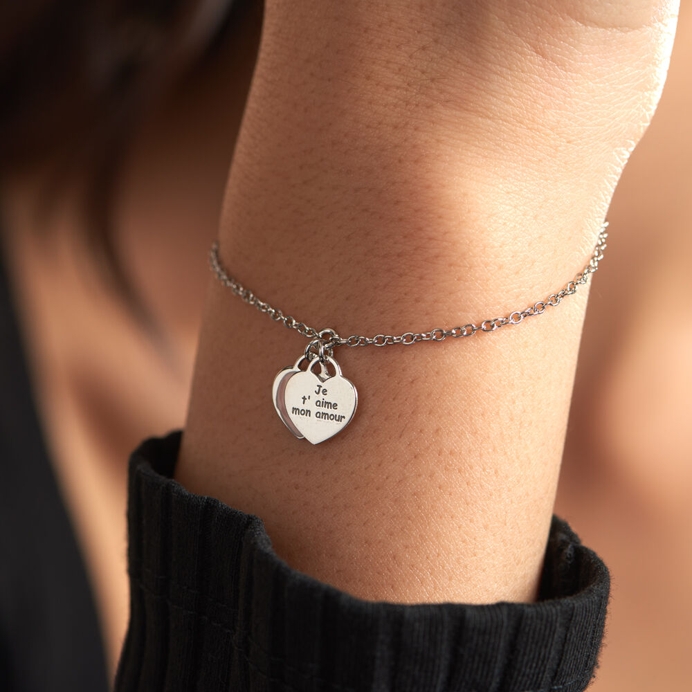 Bracelet Kalliopea Argent Blanc - Bracelets chaînes Femme | Marc Orian