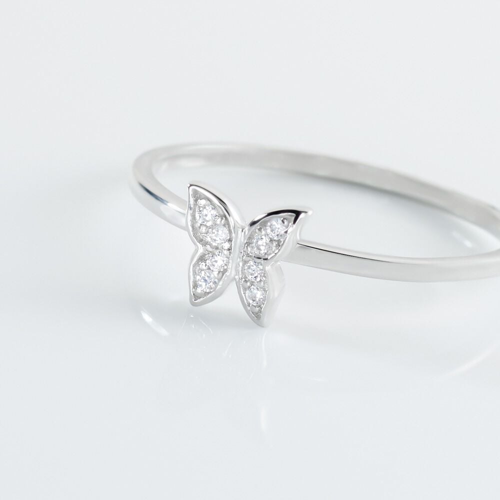 Bague Cadfan Argent Blanc Oxyde De Zirconium - Bijoux fantaisie Femme | Marc Orian