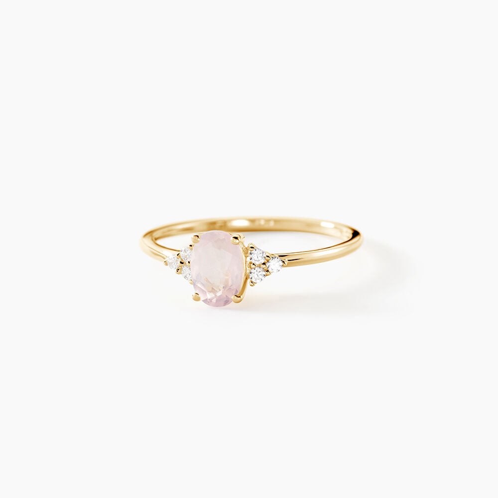 Bague Diapre Or Jaune Quartz Oxyde De Zirconium - Bagues avec pierre Femme | Marc Orian