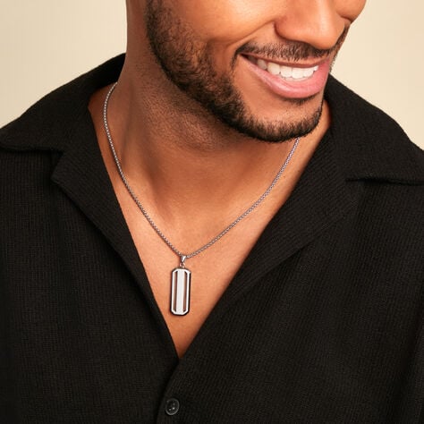 Collier Halden Acier Blanc - Colliers fantaisie  | Marc Orian