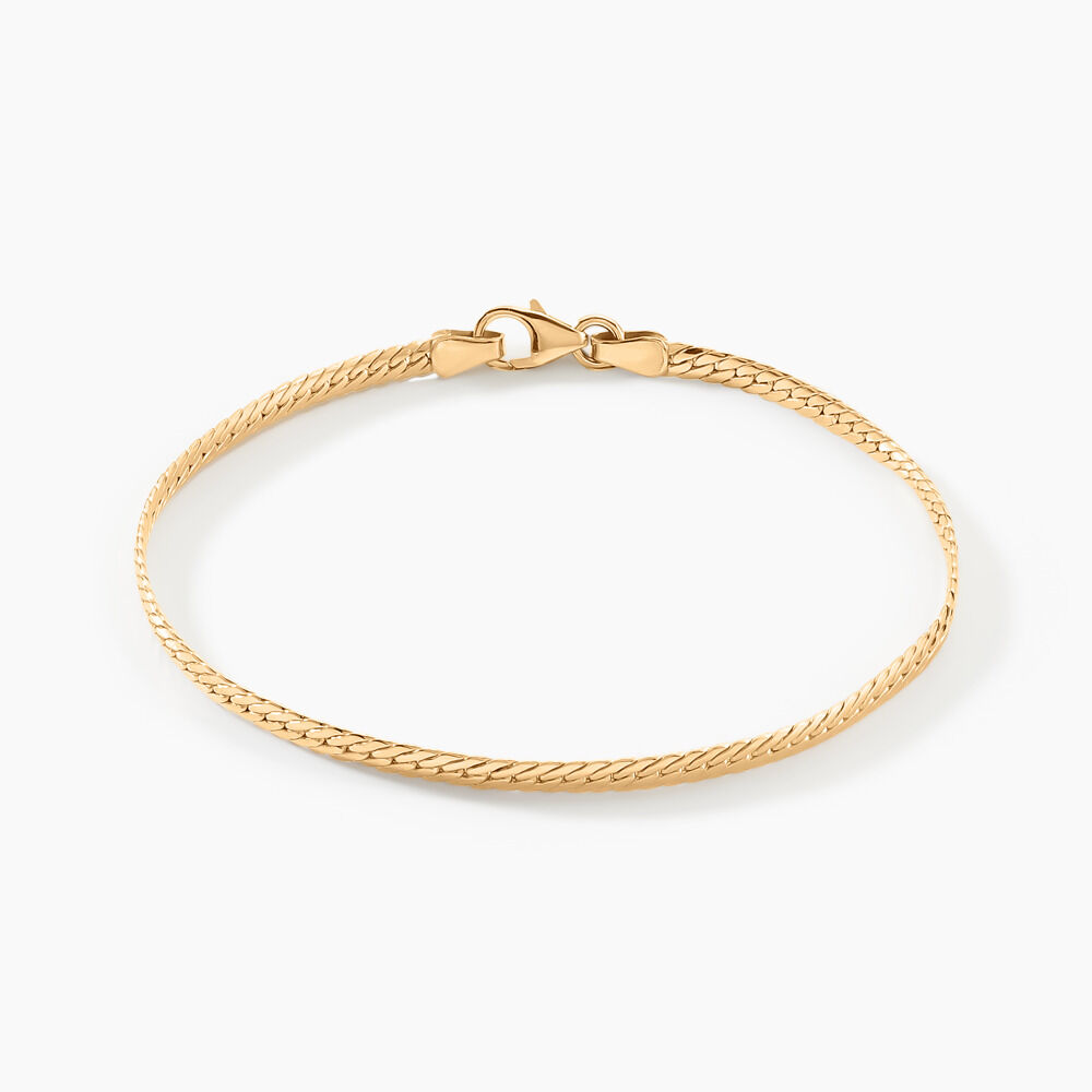 Bracelet Or Jaune Izel Maille Anglaise - Bracelets mailles Femme | Marc Orian