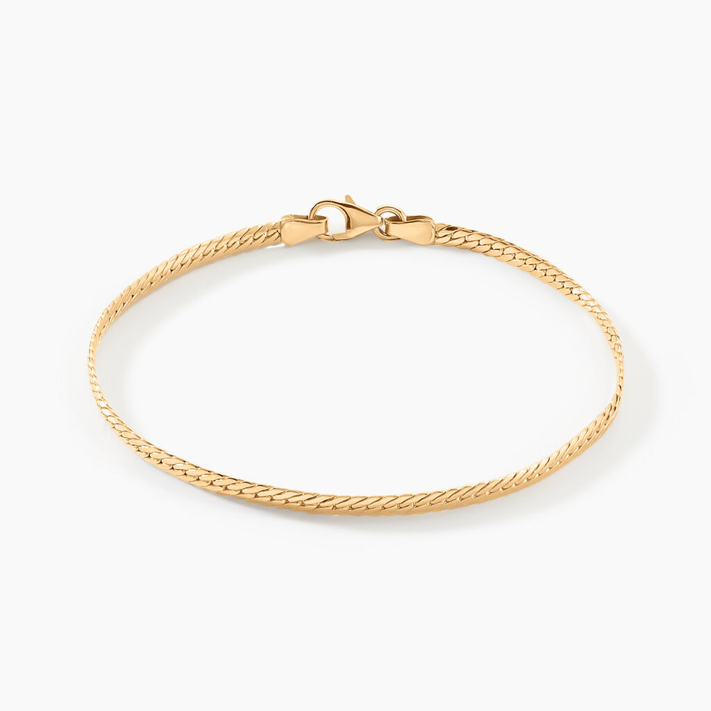 Bracelet Or Jaune Izel Maille Anglaise - Bracelets mailles Femme | Marc Orian