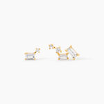 Boucles D'Oreillesucles D'Oreilles D&eacute;pareill&eacute;es Loanne Or Jaune Oxyde De Zirconium - Boucles d'oreilles ete Femme | Marc Orian