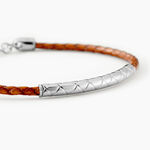 Bracelet Jourdan Cuir De Vache Marron - Bracelets cuir Homme | Marc Orian