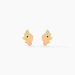 Boucles D'oreilles Puces Pegasus Or Jaune - Puces Enfant | Marc Orian
