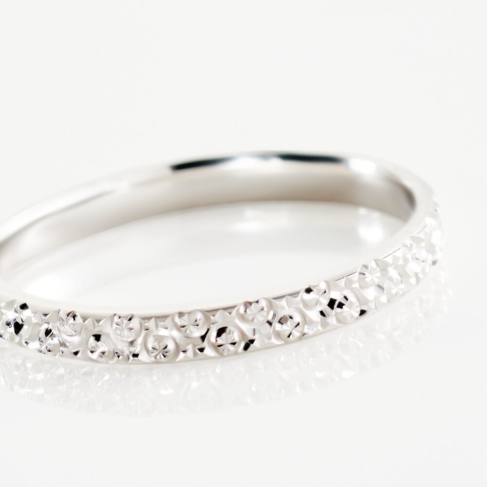 Alliance Fantaisie Diamantee Or Blanc - Alliances duo Unisex | Marc Orian