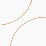 Cha&icirc;ne Ixia Maille Gourmette Diamantee Or Jaune - Chaines Femme | Marc Orian