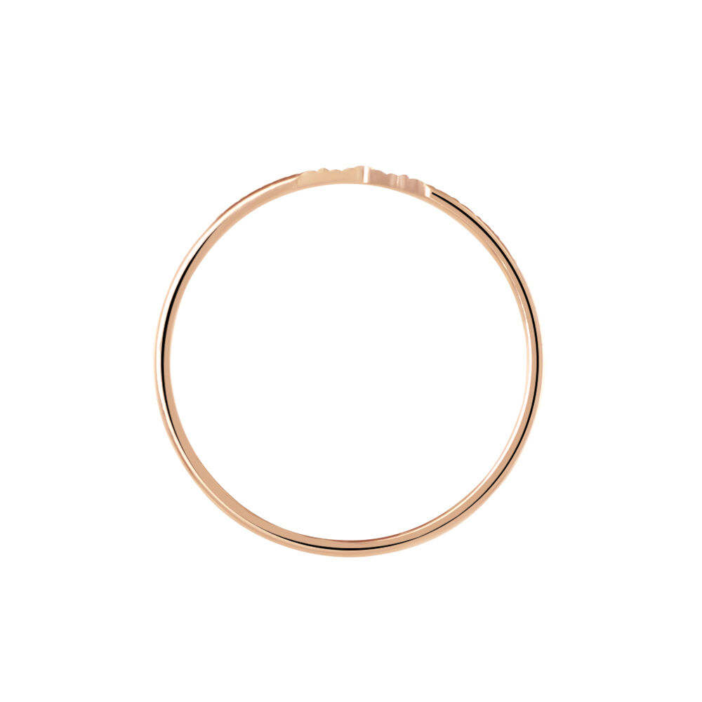 Alliance Or Rose Diamant&eacute;e - Alliances personnalis&eacute;es Femme | Marc Orian