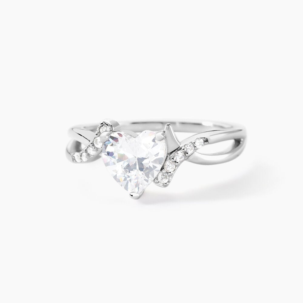 Bague Avalon Argent Blanc Oxyde De Zirconium - Bijoux fantaisie Femme | Marc Orian