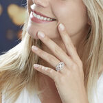 Bague Adanie Or Blanc Diamant - Bagues pierres pr&eacute;cieuses Femme | Marc Orian