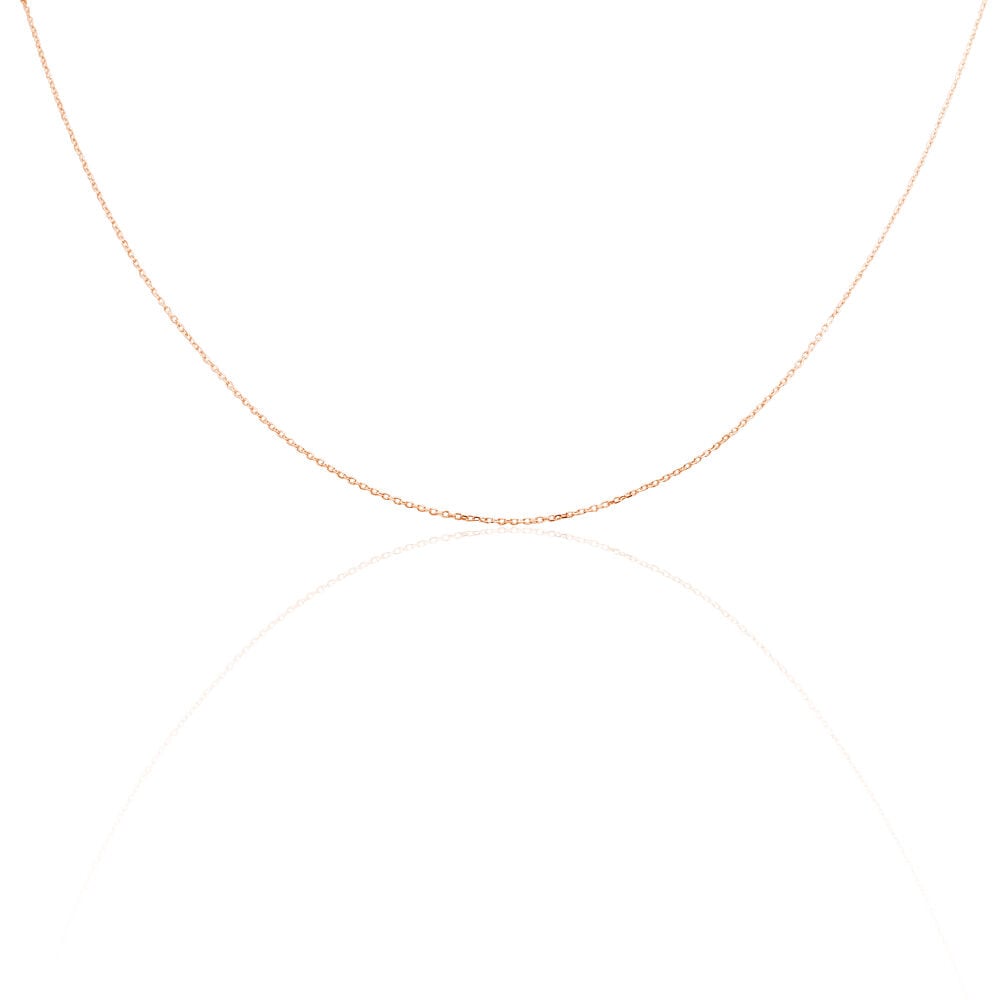 Chaîne Igoa Maille Forçat Diamantee Or Rose - Chaines Femme | Marc Orian
