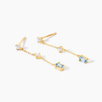 Boucles D'Oreilles Pendantes Thurayya Or Jaune Topaze Oxyde De Zirconium - Pendantes Femme | Marc Orian