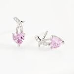 Boucles D'oreilles Puces Argent Blanc Avalon Oxyde De Zirconium - Puces Femme | Marc Orian