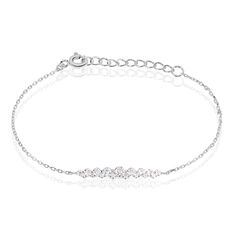 Bracelet Aliah Argent Blanc Oxyde De Zirconium - Bracelets chaînes Femme | Marc Orian