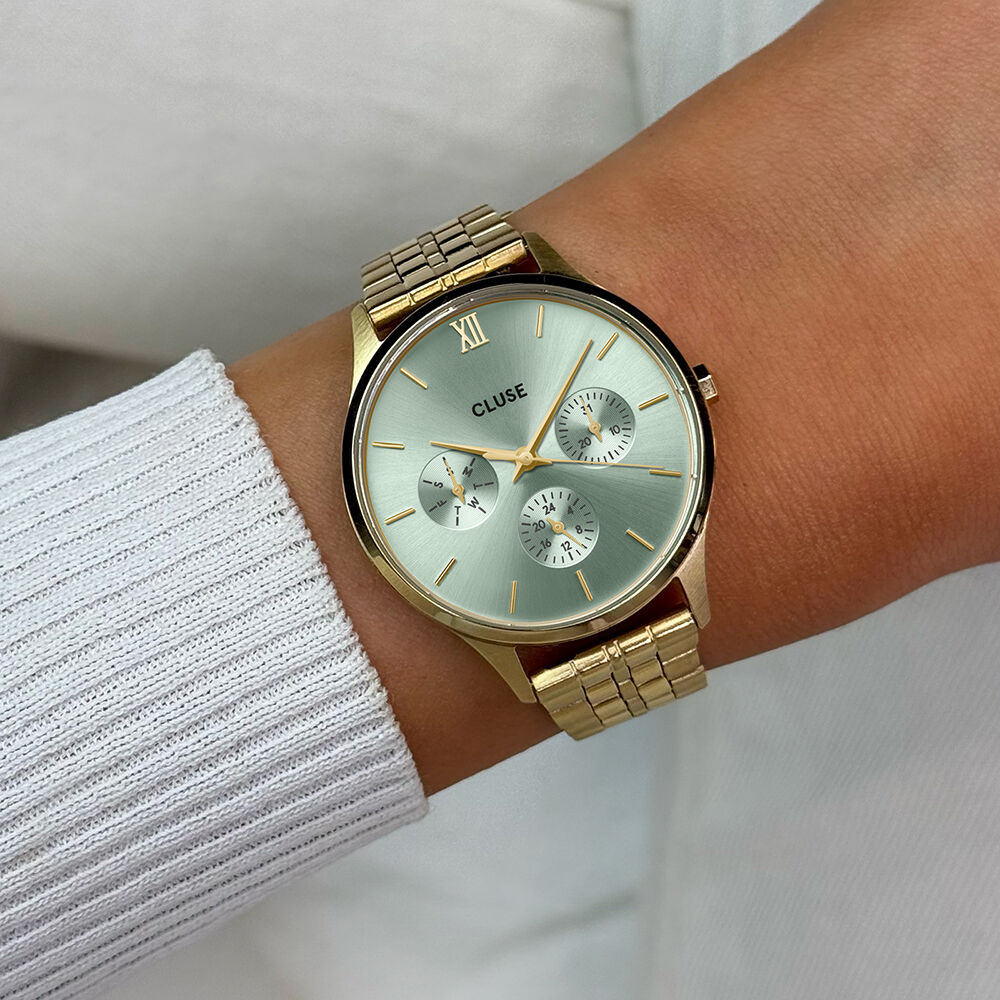 Montre Cluse Minuit Multifunction Vert - Montres étanches Femme | Marc Orian