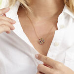 Collier Lutine Plaqu&eacute; Or Jaune Oxyde Et Pierre De Synthese - Colliers avec pierres Femme | Marc Orian