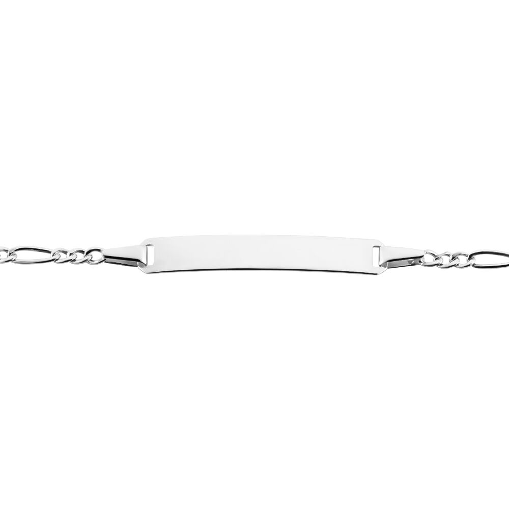 Bracelet Identite Bebe Or Blanc Bartolomee - Gourmettes Enfant | Marc Orian