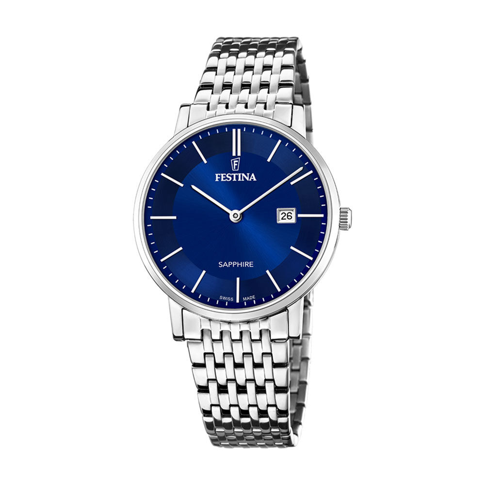 Montre Festina Swiss Made 39 Bleu London - Montres classiques Homme | Marc Orian