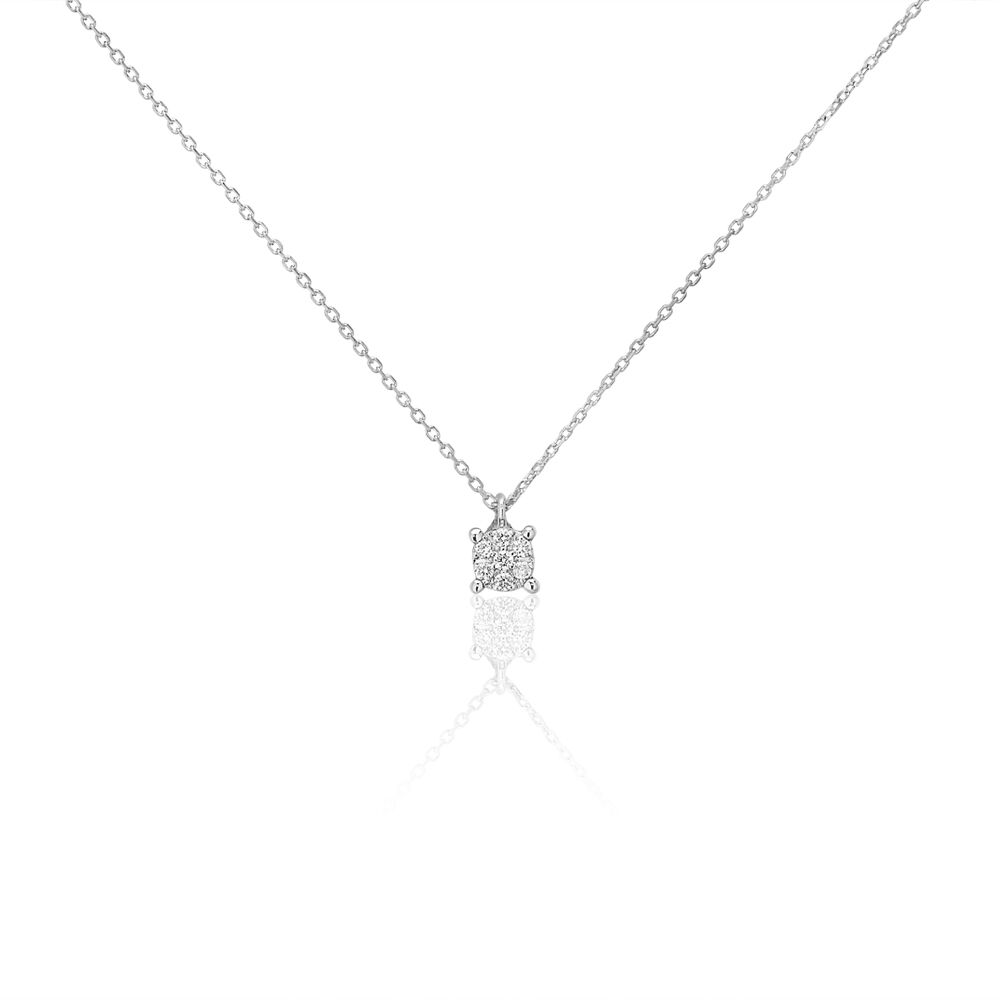 Collier Kate Or Blanc Diamant - Colliers avec pierres Femme | Marc Orian