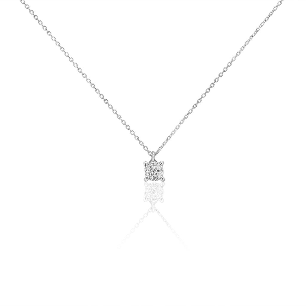 Collier Kate Or Blanc Diamant - Colliers avec pierres Femme | Marc Orian