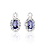 Boucles D'oreilles Pendantes Dally Or Blanc Oxyde De Zirconium Iolite - Pendantes Femme | Marc Orian