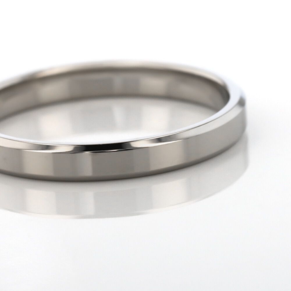 Alliance Aristote Ruban Plat Palladium Blanc - Alliances duo Femme | Marc Orian
