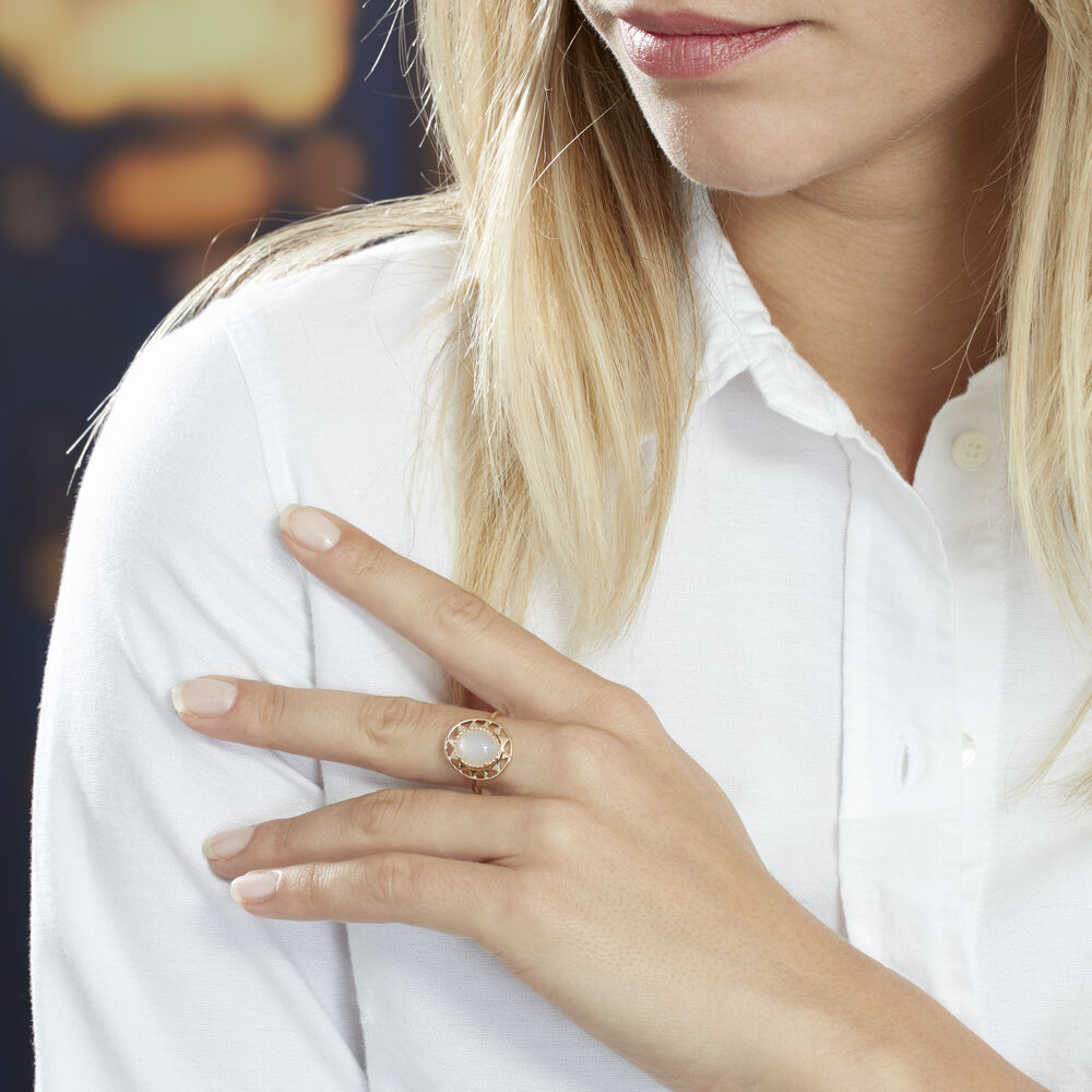 Bague pierre de lune pas cher clearance