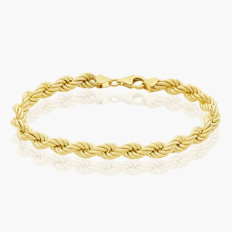 Bracelet Jerry Maille Corde Or Jaune - Bracelets mailles Femme | Marc Orian