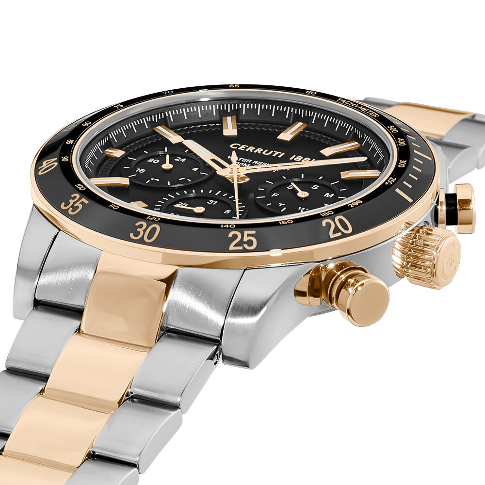 Montre Cerruti Turchino Slim Noir - Montres &eacute;tanches Homme | Marc Orian